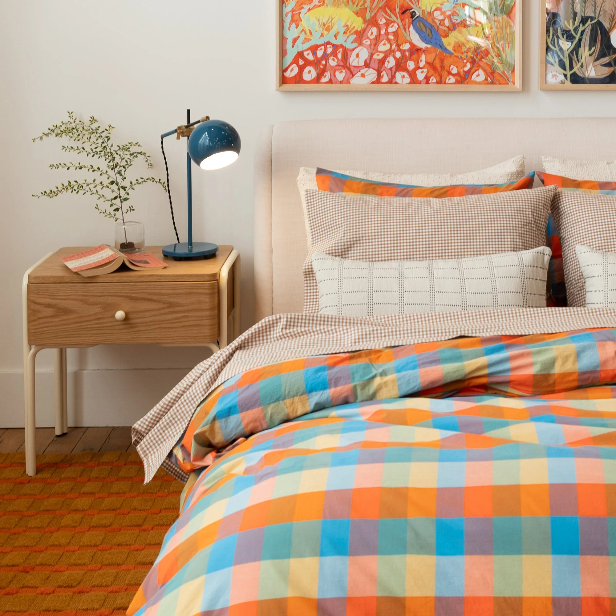 Woven Plaid Duvet Cover - Image 3