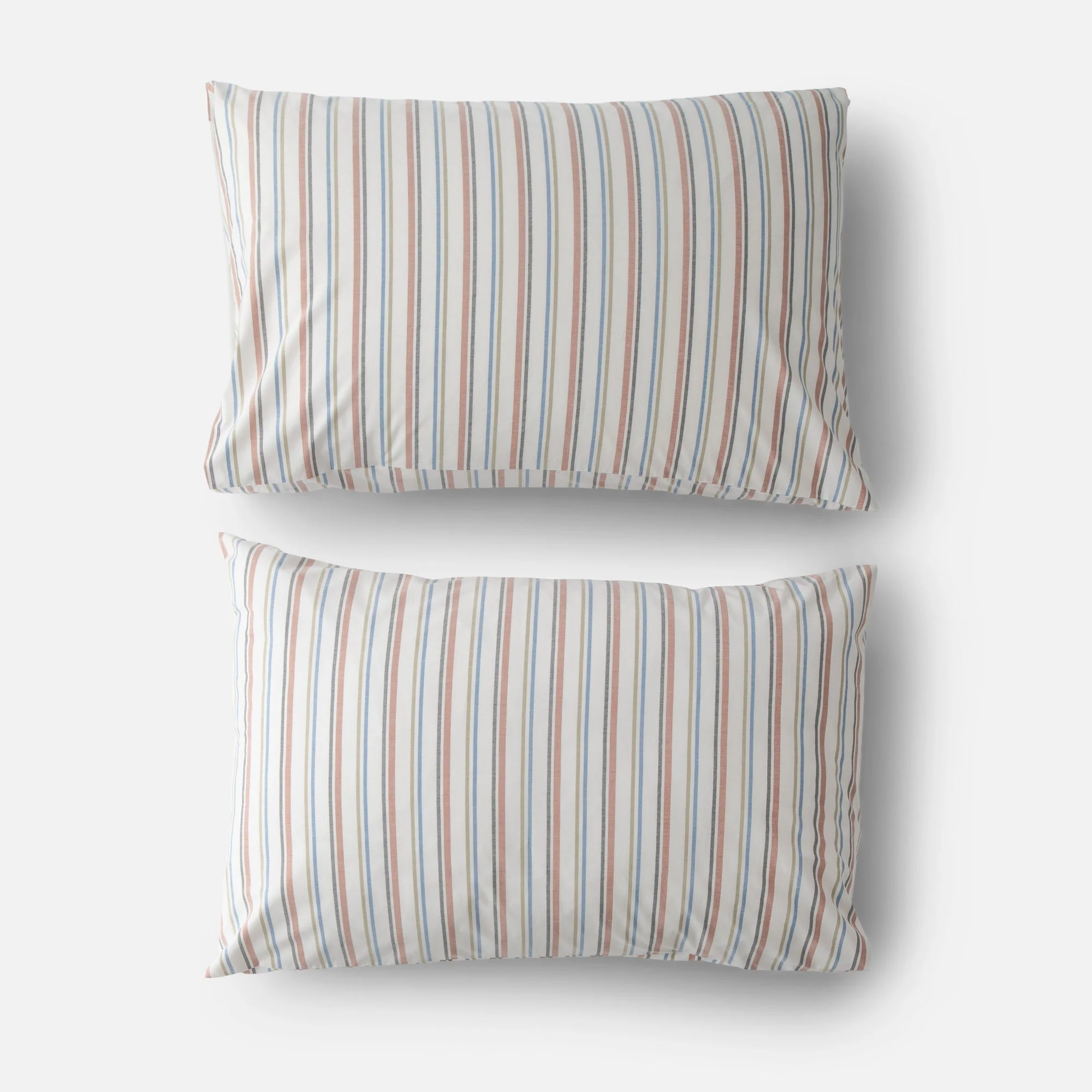 Fresh Stripe Percale Pillow Case. Set of 2